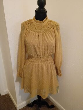 HYFVE Tan Textured Dress